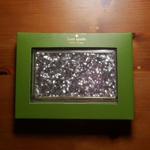 Kate Spade Silver Sparkling Cardholder